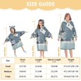 thumbnail image 4 of FORMRS Wearable Blanket Hoodie with Sleeves for Kids Cozy Flannel Sweatshirt, Cute Animals, 4 of 7