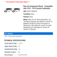 thumbnail image 2 of Rear Air Suspension Shock - Compatible with 1970 - 1979 Lincoln Continental 1971 1972 1973 1974 1975 1976 1977 1978, 2 of 2