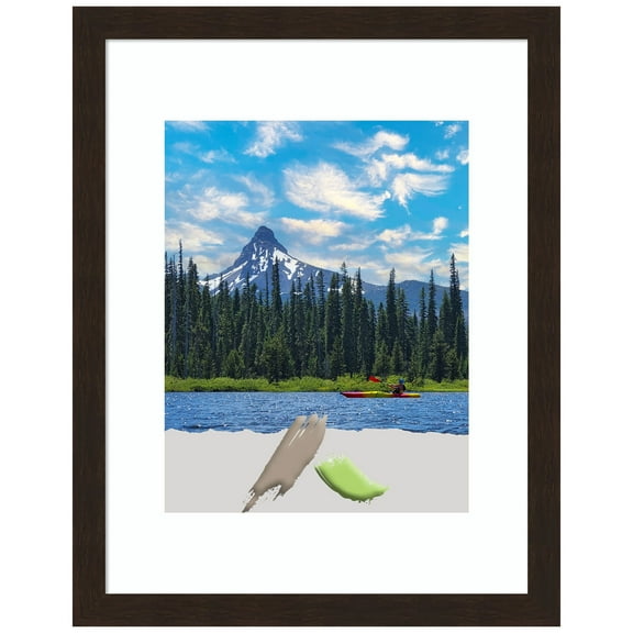 Carlisle Espresso Narrow Wood Picture Frame, Photo Frame, Art Frame