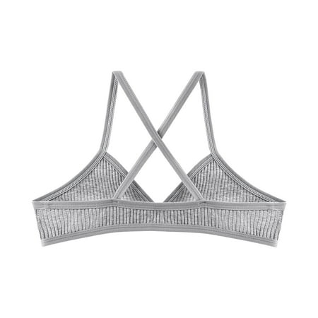 

UHUYA Womens Bras Mothers Day Gifts Fashion Active Bra Beauty Back Wrap Hollow Out Bra Bikini Underwear Gray 34/75AB