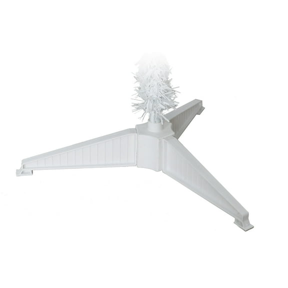 Puleo International  4 ft Pre-Lit White Carson Artificial Pine Tree 188 Tips 70 Clear Lights