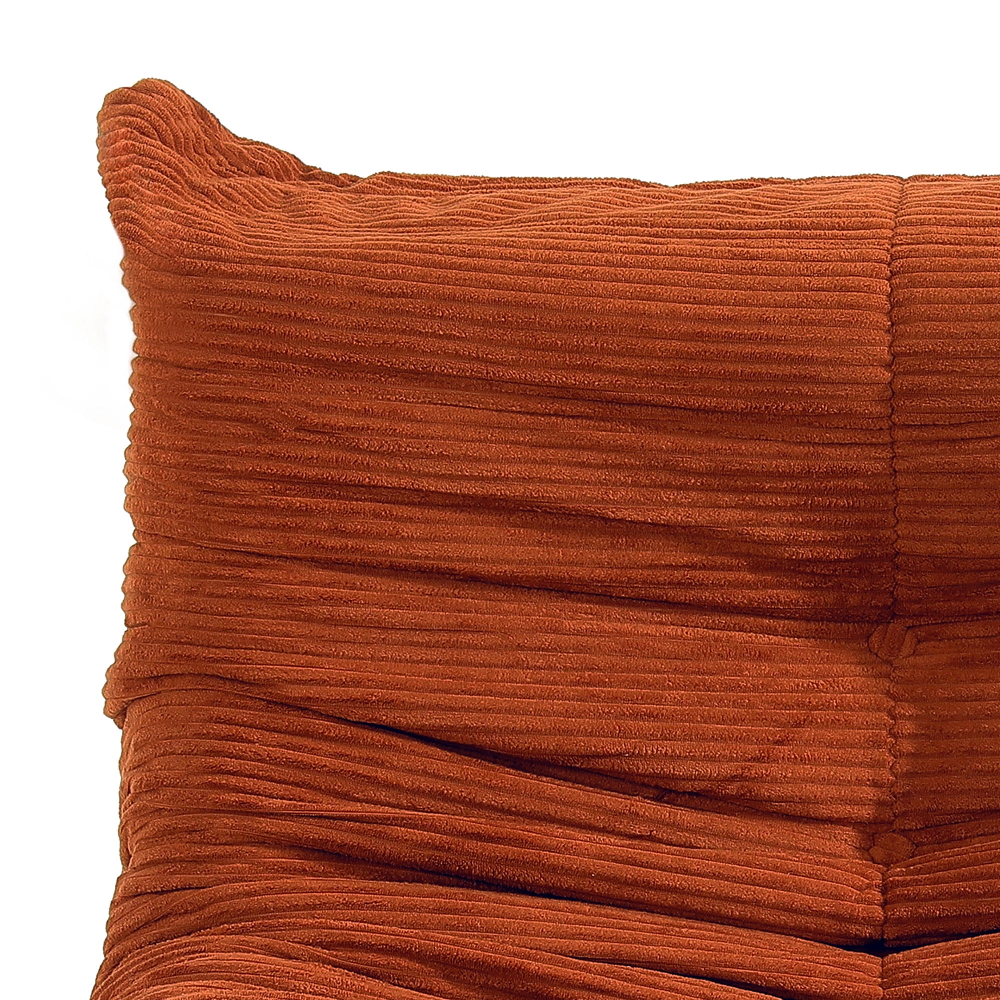 Dextrus Bean Bag Chair for Adults, Upholstered Floor Sofa,  Memory Foam Lazy Floor Sofa Couch,Brown