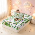 thumbnail image 4 of Manfei Vintage Snowman Twin Fitted Sheet,Traditional Gingerbread Men Bedding,2-Piece,1 Fitted Sheet and 1 Pillowcase, 4 of 6