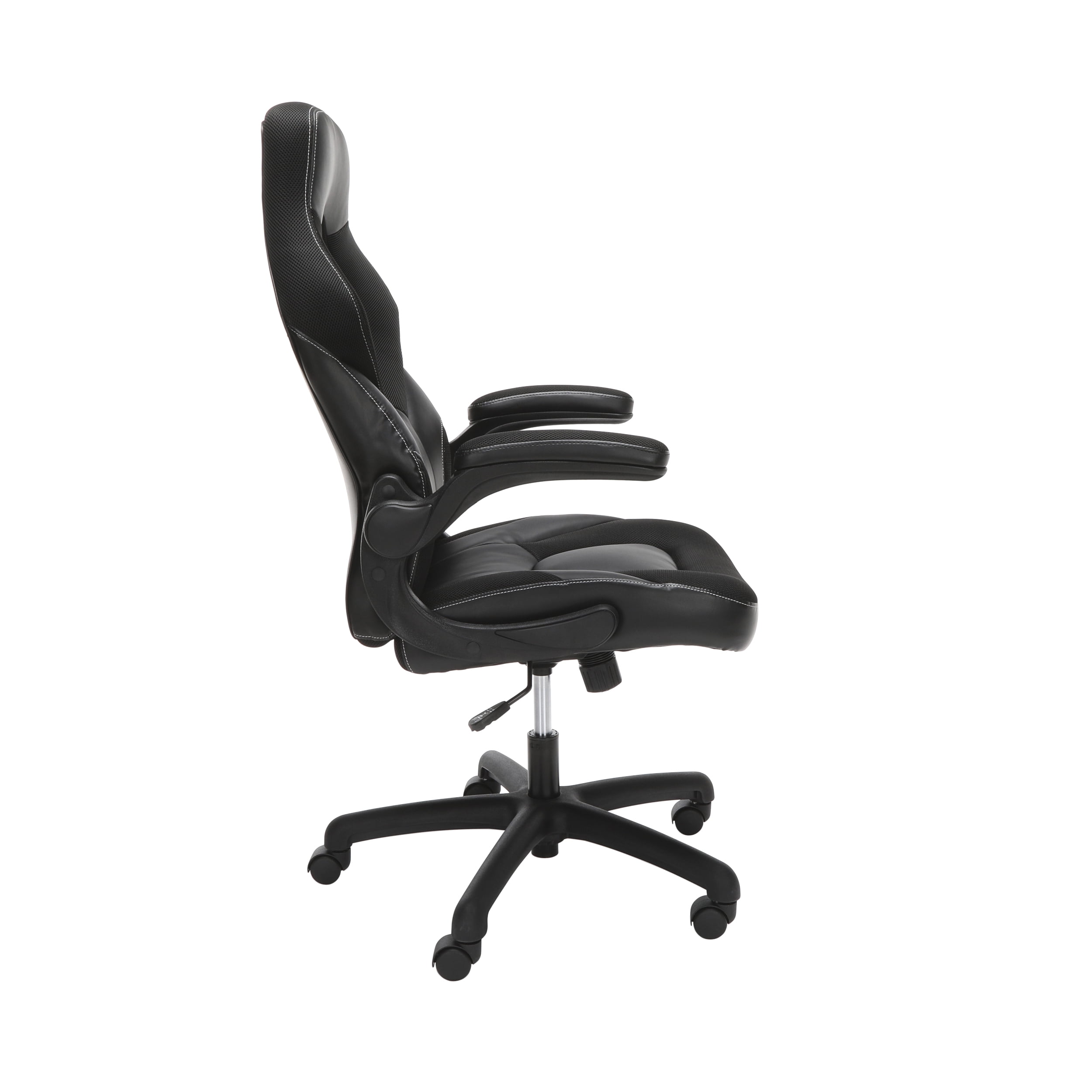 guld dreng Månenytår OFM Essentials Collection Racing Style Bonded Leather Gaming Chair, in  Black (ESS-3085-BLK) - Walmart.com