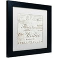 thumbnail image 2 of Trademark Fine Art "Bon Mots I" Canvas Art by Color Bakery White Matte, Black Frame, 2 of 4