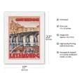 thumbnail image 2 of Luxembourg (Luxemburg) Europe - Grand Duchy (Groothertogdom) - Vintage Travel Poster by Harry Rabinger c.1920s - Japanese Unryu Rice Paper Art Print (Unframed) 17 x 22 in, 2 of 4