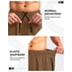 thumbnail image 5 of Pantalones cortos para correr Pudolla para hombre, entrenamiento atlético, marrón 3XL, 5 of 7