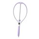 thumbnail image 2 of Raqueta de tenis para principiantes, resistente, para mejorar el swing y como ayuda de entrenamiento portátil. Blanco púrpura, 2 of 9