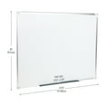 thumbnail image 6 of Mind Reader Dry Erase Magnetic White Board, Wall Mount, Eraser Marker Shelf,  47.75"L x 36"W, White, 6 of 10