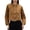 Brown, variant on Women's Oversized Distressed Denim Jacket Casual Wash