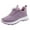 Light Violet, variant on XIMIN Women Men Mesh Sneakers Running Hands Free Shoes with Chunky Sole Lace-Up Round Toe Slip-ins Fashion Sneakers Breathable Anti-Slip Athletic Footwear
