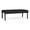 Castillo Black, variant on Waterfall Reception Waiting Room Healthcare 2-Seat Bench / Black Steel / Black