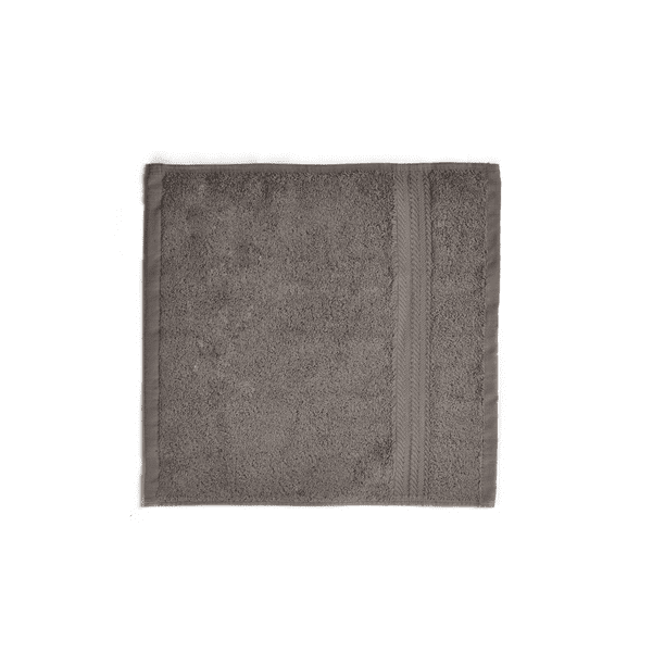 Toalla Facial Set 4 Pzs Gris 100% Algodón 34x34cm Dormireal Dormireal Toalla facial 4 piezas
