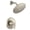 Brushed Nickel, variant on Moen T2842EPBL Glyde Shower Only System with Eco-Performance Rainshower Showerhead Without Valve, Matte Black