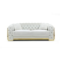 Glory Furniture Lexi Sofa in Ivory Color