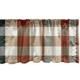 thumbnail image 3 of Ambesonne Autumn Plaid Window Valance, Buffalo Tartan Pattern, 54" X 12", Cinnamon Camel Ivory, 3 of 5