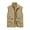 Khaki, variant on WREESH Fashion Vest Men'S Thin Workwear Solid Color Stand Collar Sleeveless Jacket Tank Tops Olive Green