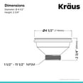 thumbnail image 4 of Kraus Kitchen Sink Strainer in Black, 4 of 5