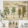 thumbnail image 3 of Designart 'Botanical Mixed Green Palms I' Farmhouse Print on Natural Pine Wood, 3 of 3