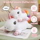 thumbnail image 2 of Juguete de peluche SQEQE con forma de unicornio pesado de 25 cm y 0,4 kg para niños y adultos, 2 of 9