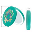 thumbnail image 2 of Impressions Vanity Ariel Compact Mirror with Wireless Charging Base and Adjustable LED Light, Round Makeup Mirror with USB and 2X Magnified Top Glass, 2 of 5