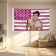 thumbnail image 3 of Jacob Elordi Flag Fun Room Flag Polyester Wall Decor Banner with Brass Lock Ring College Dorm Room Decor, 3 of 4