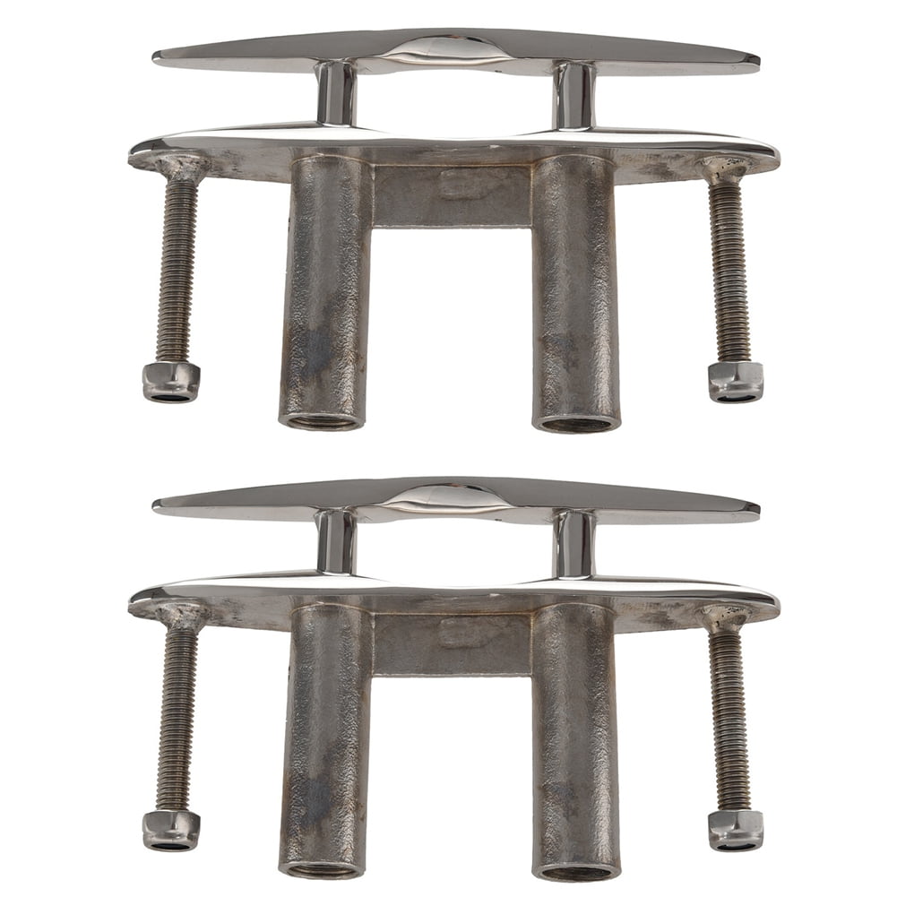 Marine 316 Stainless Steel Boat Pull Up Flush Mount Lift Cleat 6 Inch