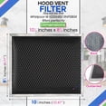 thumbnail image 3 of Range Hood Filter Replacement for 8.78” x 10.48” W10355450 Charcoal Whirlpool vent hood filter - Carbon Filter for Exhaust Fan - Filters Kitchen Odors for Ductless Vent Hoods (3 Pack), 3 of 6