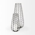 thumbnail image 3 of Mercana Petiole I Small Gold Toned Metal Table Candle Holder, 3 of 7