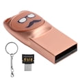 thumbnail image 1 of Unidad flash USB con diseño de bigote de dibujos animados, 32 GB, color oro rosa, 1 of 14