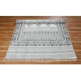 thumbnail image 4 of Casavani Geometric Garden Outdoor Yoga Kilim, Gray 8x10 feet, 4 of 6