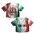 thumbnail image 5 of Lotusprinthandmade Personalized Mexico Crop Top Baseball Jersey for Women XS-XL Multicolor, 5 of 5