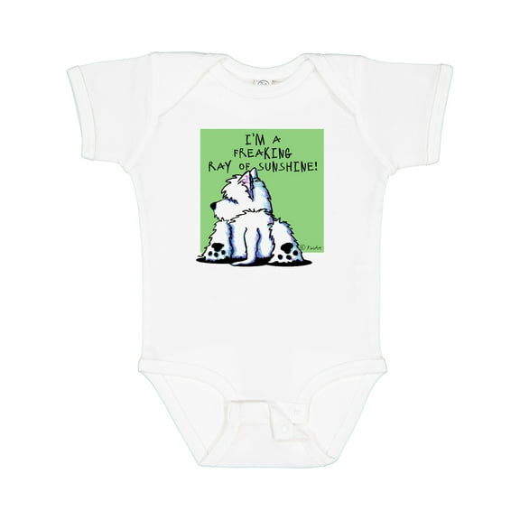 Inktastic Cool Belly Westie Boys or Girls Baby Bodysuit