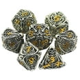 thumbnail image 1 of Juego de dados Dnd de calavera de metal Juego de dados de dragones y mazmorras poliédricos huecos Regalos Juego de dados de juego de rol de 7 cps con caja de regalo Adecuado para juegos de mesa D&D Ta, 1 of 5