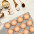 thumbnail image 4 of Fiudx Caja de Plástico para Huevos, Bandeja Transparente Reutilizable, Apilable para Fácil Almacenamiento, Almacenamiento Agrícola, Venta Al Por Mayor, Capacidad para 12 Huevos, Paquete de 50, 7.5 X, 4 of 6