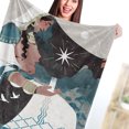 thumbnail image 2 of Manta Suave Personalizada Colores Vibrantes Suave Transpirable Hermosa Manta Personalizada para Cama Silla de Oficina [BL836‑5] 140x200cm/55.1x78.7in, 2 of 5