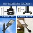 thumbnail image 2 of LANGY Light Mounting Bracket, 20" Light Pole Mount, Solar Lighting Mounting Bracket Extension Pole Kit Wall Black Metal Pipes Barn Lights Outdoor Arm for Parking Lot Light,Wall Mounted Tire,Post Tree, 2 of 6