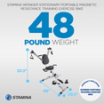 thumbnail image 4 of Stamina Strength System Magnetic Resistance Training Exercise Bike, 4 of 18
