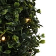 thumbnail image 3 of Vickerman 3' Plastic Potted Artificial Boxwood Cone with LED in Green, 3 of 3