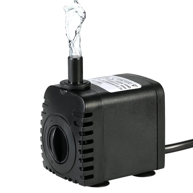 Bomba de fuentes Water Strider 600L / H 8W Bomba de agua sumergible para fuentes de mesa de acuario Jardines de agua de estanque y sistemas hidropónicos con 2 boquillas AC110V Water Strider Bomba de fuentes