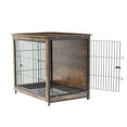 thumbnail image 4 of BingoPaw Dog Cage Wooden Crate with Wire for Small and Medium Dogs, 4 of 9