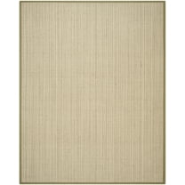 SAFAVIEH Natural Fiber Aspen Striped Area Rug, Green, 7'6" x 9'6"