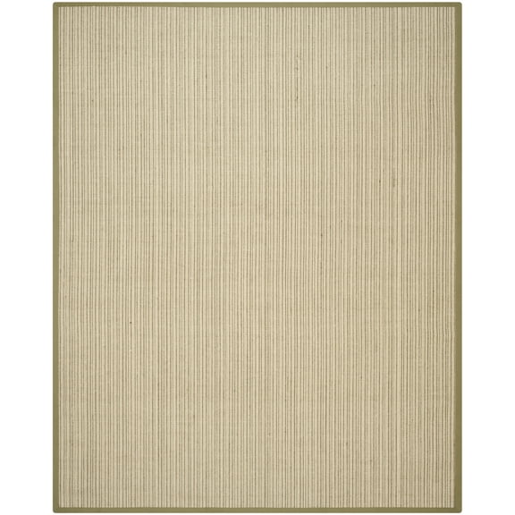 SAFAVIEH Natural Fiber Aspen Striped Area Rug, Green, 7'6" x 9'6"