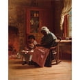 thumbnail image 3 of Thomas Waterman Wood 15x18 Black Modern Framed Museum Art Print Titled - Sunday Morning (1877), 3 of 5