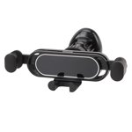 Gravity Car Phone Mount, Support de téléphone d'évent de voiture télescopique Verrouillage automatique pour la plupart des téléphones