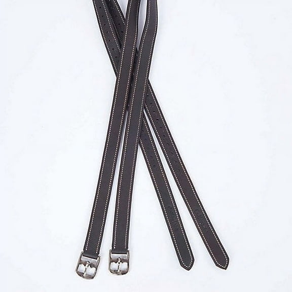 Collegiate Luxe Stirrup Leathers 1 x 63 Brown