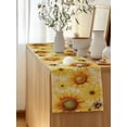 thumbnail image 5 of Table Runner 48 Inches Long for Kitchen Dining, Sunflower Dresser Scarf Farmhouse, Dining Table Decorations for Wedding/Parties, Yellow Floral Elegant Pastoral Flowers Rustic 13 x 48 In, 5 of 8