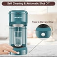thumbnail image 5 of Single Serve Coffee Maker, Mini Coffee Brewer for K-Cup Single Cup Capsule and Ground Coffee, Single Cup Coffee Makers with 6 to 14oz Reservoir, Green, 5 of 8