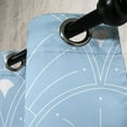 thumbnail image 3 of Ambesonne Art Deco Grommet Curtain, Pale Blue Classic Scales, 50"x63", Pale Blue and White, 3 of 5