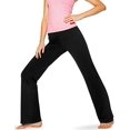 thumbnail image 1 of Legging Évasé Yoga pour Femmes Noir TG, 1 of 5